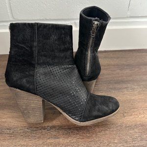 Black Mesh Ankle Boots Size 9